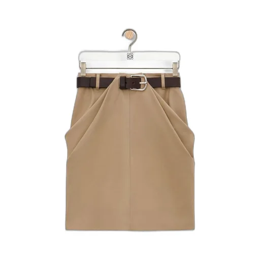 Draped skirt in cotton