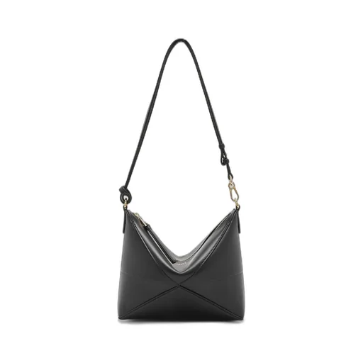 Puzzle Fold pouch in shiny nappa calfskin