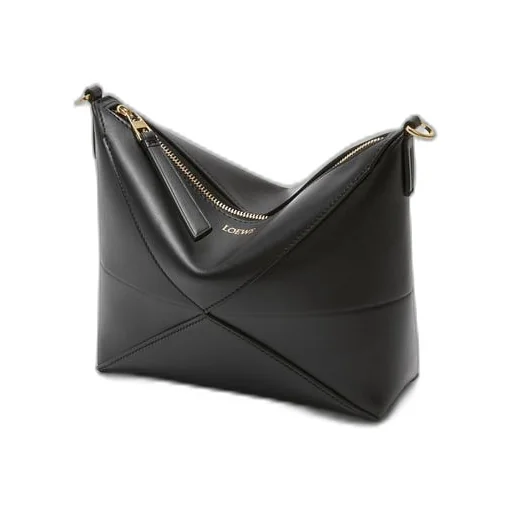Puzzle Fold pouch in shiny nappa calfskin