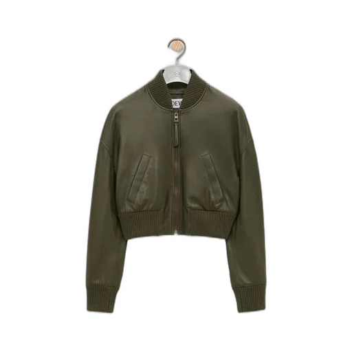 Bomber jacket in nappa lambskin