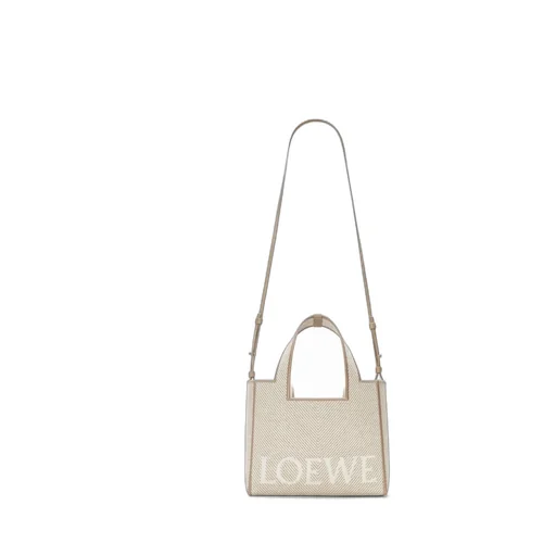 Small LOEWE Font tote in jacquard canvas