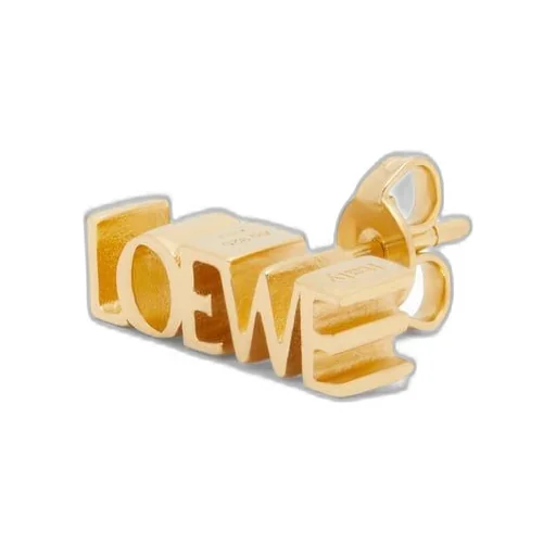 LOEWE Graphic single earring in sterling silver