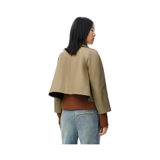 Trapeze jacket in cotton