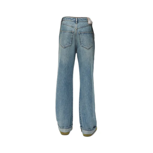 Deconstructed jeans in denim