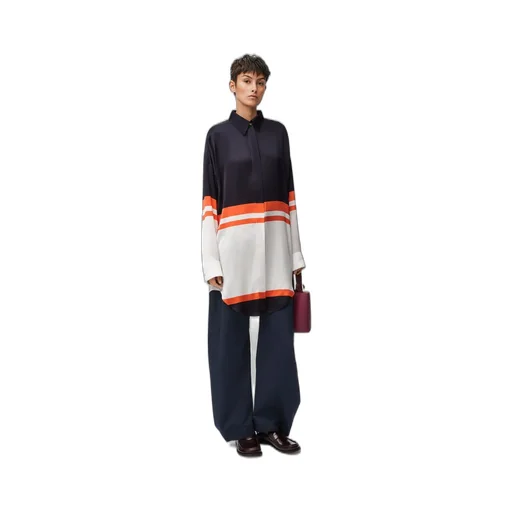 Shirt in silk blend