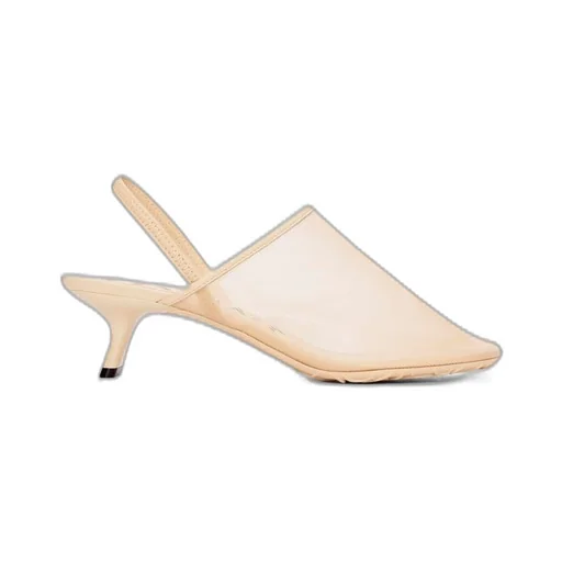 Petal slingback heel sandal in mesh