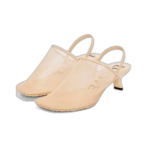 Petal slingback heel sandal in mesh