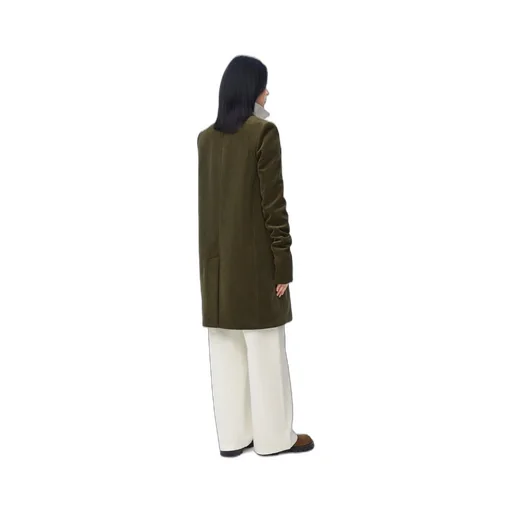 Tailored jacket in cotton and cashmere