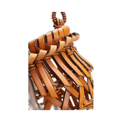Small Fringes Bucket bag in calfskin