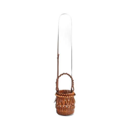 Small Fringes Bucket bag in calfskin