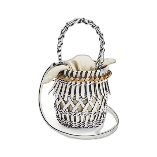 Small Fringes Bucket bag in calfskin