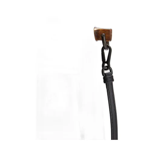 Bamboo bucket bag in calfskin