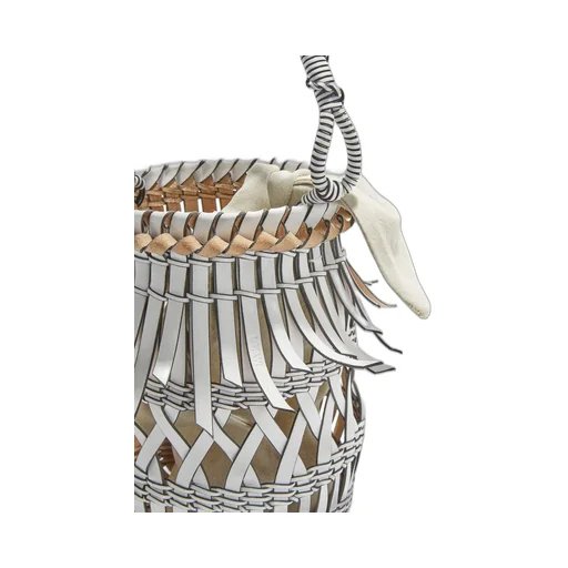 Fringes Bucket bag in calfskin
