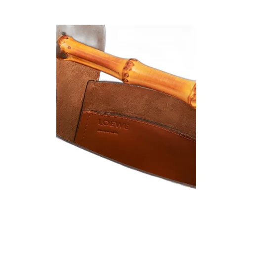Bamboo bucket bag in calfskin
