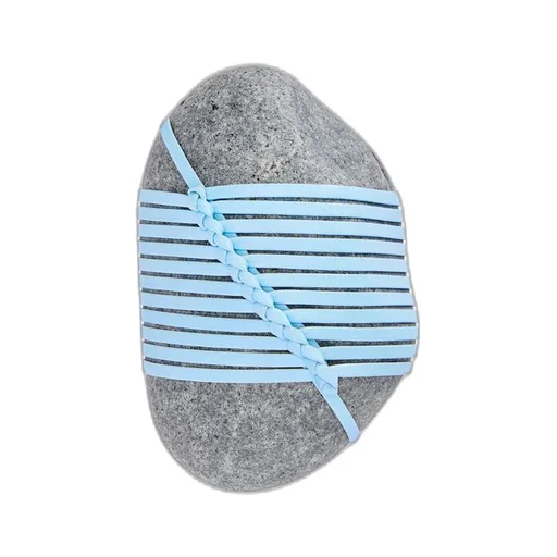 Se diagonal knot stone with calfskin