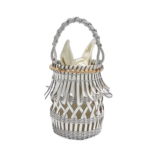 Fringes Bucket bag in calfskin