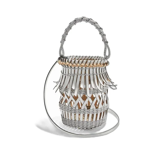 Fringes Bucket bag in calfskin