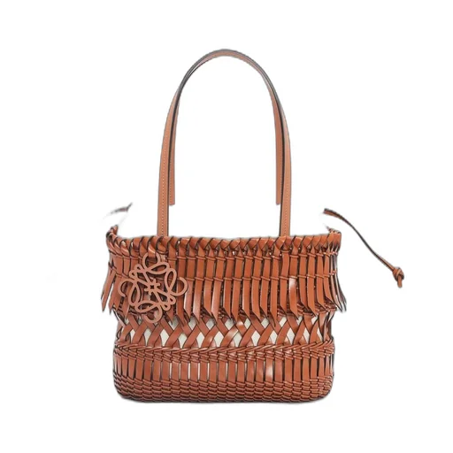 Fringe Square Basket bag in calfskin