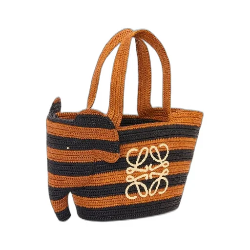 Small Elephant Basket bag in raffia