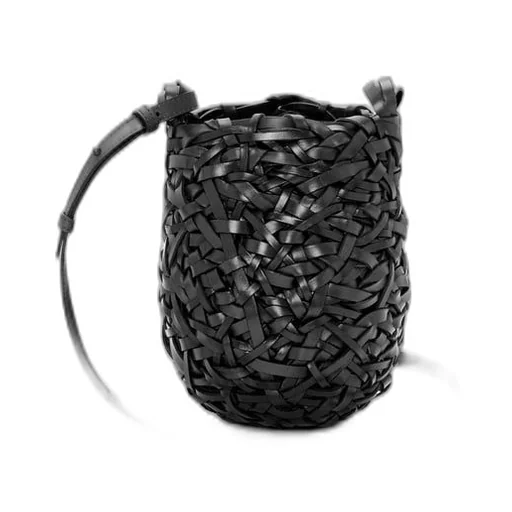 Small Nest Basket bag in calfskin