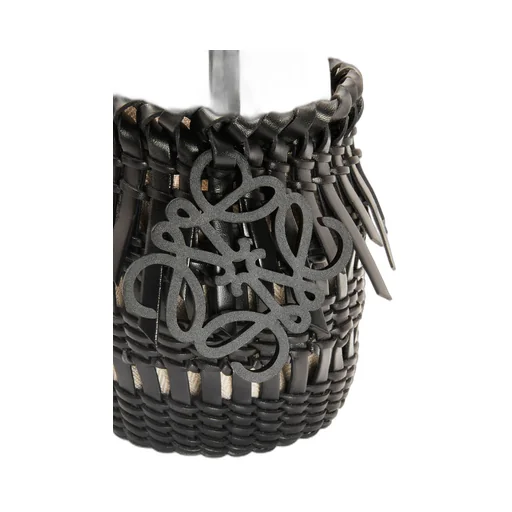 Small Fringe Bucket bag in calfskin