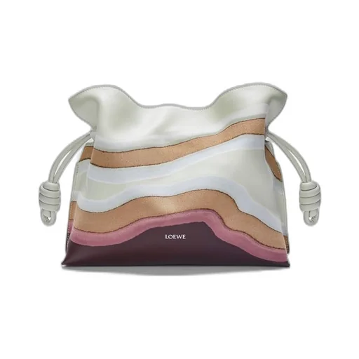 Medium Flamenco clutch in nappa calfskin