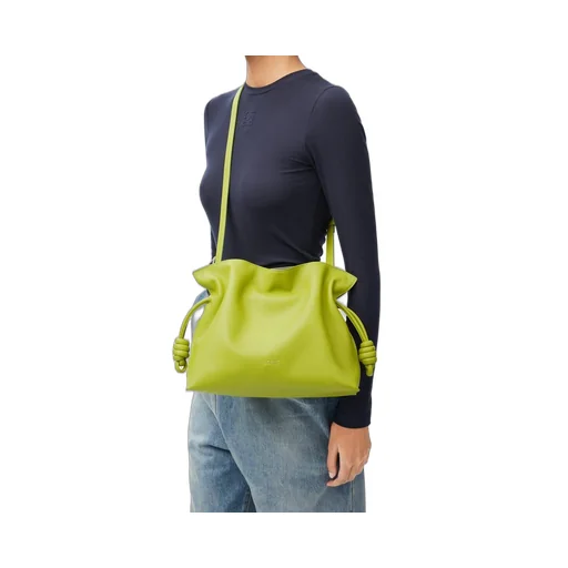 Medium Flamenco clutch in nappa calfskin