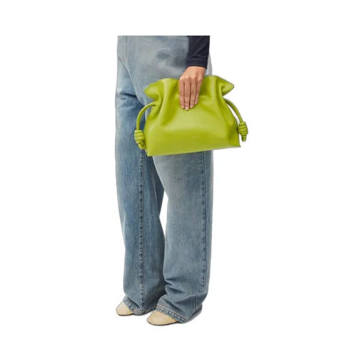 Medium Flamenco clutch in nappa calfskin