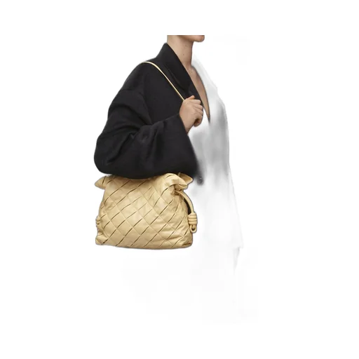 Medium Flamenco clutch in pleated nappa lambskin