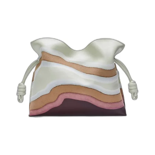 Medium Flamenco clutch in nappa calfskin