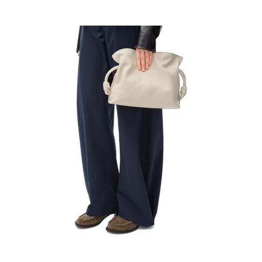 Medium Flamenco clutch in nappa calfskin