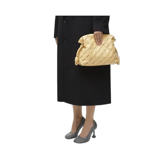 Medium Flamenco clutch in pleated nappa lambskin