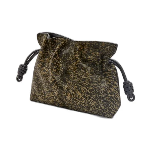 Flamenco clutch in hairy calfskin