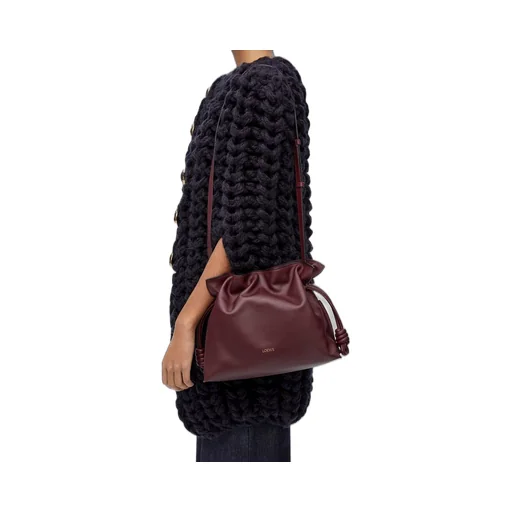 Medium Flamenco clutch in nappa calfskin