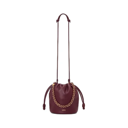 Flamenco purse bucket in mellow nappa lambskin