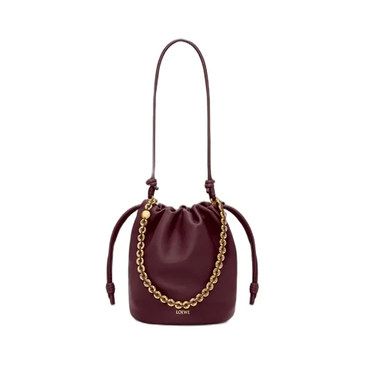 Flamenco purse bucket in mellow nappa lambskin