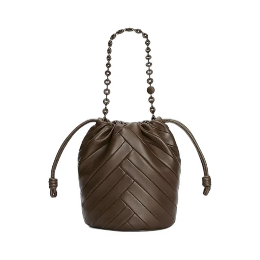Flamenco Purse Bucket bag in mellow nappa lambskin