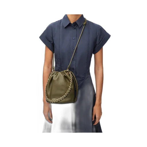 Flamenco purse bucket in mellow nappa lambskin