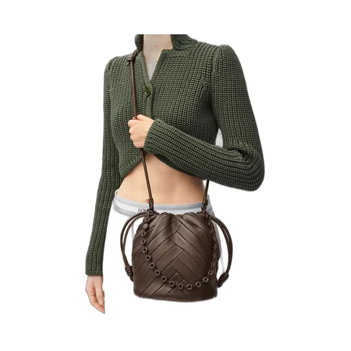 Flamenco Purse Bucket bag in mellow nappa lambskin