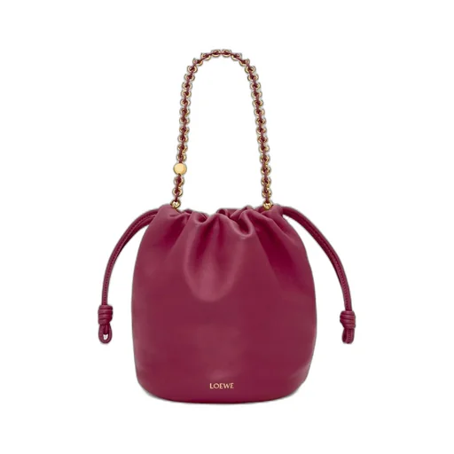 Flamenco purse bucket in mellow nappa lambskin