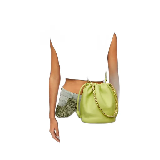 Flamenco purse bucket in mellow nappa lambskin