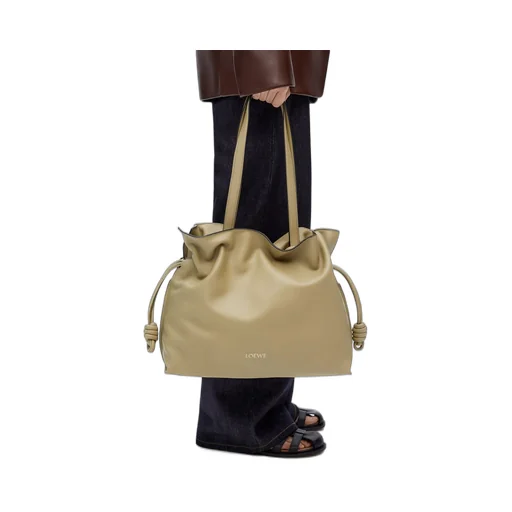 Large Flamenco clutch in nappa calfskin