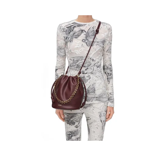 Flamenco purse bucket in mellow nappa lambskin