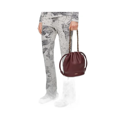 Flamenco purse bucket in mellow nappa lambskin