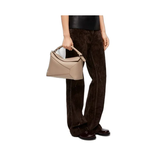 Puzzle bag in soft grained calfskin
