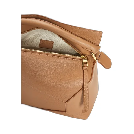 Puzzle bag in soft grained calfskin