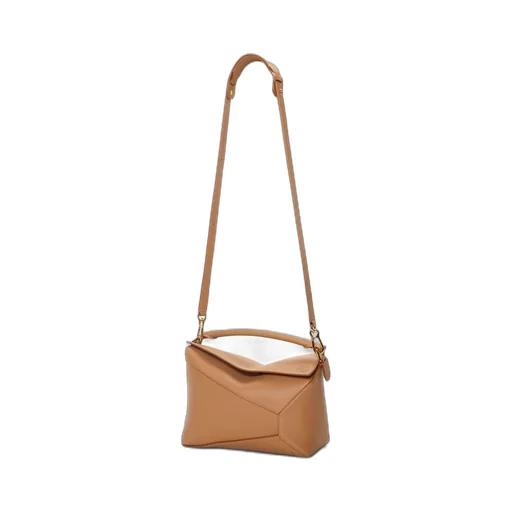 Puzzle bag in soft grained calfskin