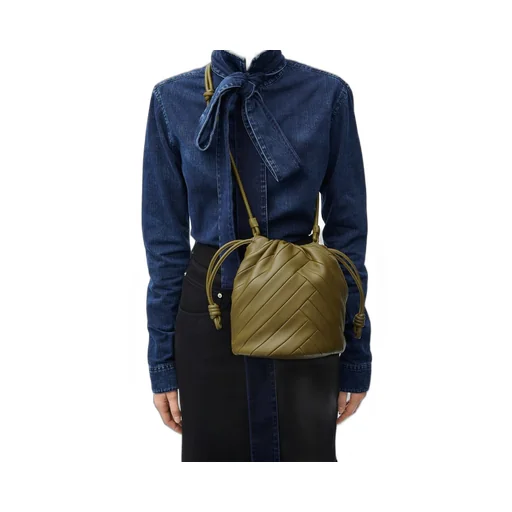 Flamenco Purse Bucket bag in mellow nappa lambskin