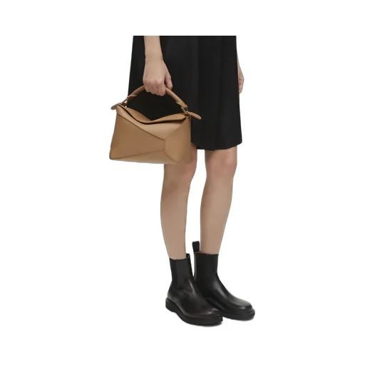 Small Puzzle bag in soft grained calfskin