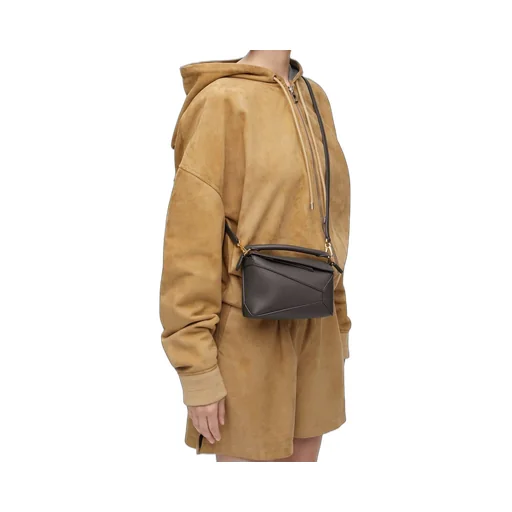 Mini Puzzle bag in soft grained calfskin